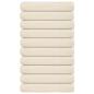 Preview: ARDEBO.de - Saunatücher 10 Stk. Creme 80x200 cm 360 g/m² 100% Baumwolle