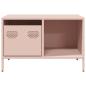 Preview: Couchtisch Rosa 68,5x50x43,5 cm Kaltgewalzter Stahl