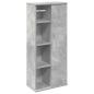 Preview: Badezimmerschrank mit Rollenhalter Betongrau 39x22x90 cm