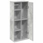 Preview: Badezimmerschrank mit Rollenhalter Betongrau 39x22x90 cm