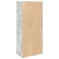 Preview: Badezimmerschrank mit Rollenhalter Betongrau 39x22x90 cm
