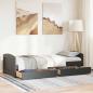 Preview: Tagesbett mit 2 Schubladen ohne Matratze IRUN Schwarz 90x200cm