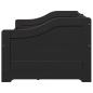 Preview: Tagesbett mit 3 Schubladen ohne Matratze IRUN Schwarz 90x200cm