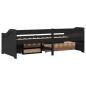 Preview: Tagesbett mit 3 Schubladen ohne Matratze IRUN Schwarz 90x200cm