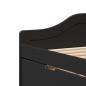 Preview: Tagesbett mit 3 Schubladen ohne Matratze IRUN Schwarz 90x200cm