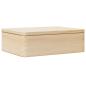 Preview: Holzkiste mit Deckel 40x30x13 cm Massivholz Kiefer