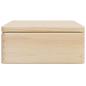 Preview: Holzkiste mit Deckel 40x30x13 cm Massivholz Kiefer
