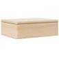 Preview: Holzkiste mit Deckel 40x30x13 cm Massivholz Kiefer