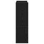 Preview: Schuhregal Schwarz 80x25x61,5 cm Holzwerkstoff