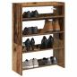 Preview: ARDEBO.de - Schuhregal Altholz-Optik 80x25x61,5 cm Holzwerkstoff