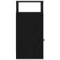 Preview: Nachttisch mit Schublade Schwarz 25x31x66 cm