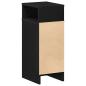 Preview: Nachttisch mit Schublade Schwarz 25x31x66 cm