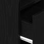 Preview: Nachttisch mit Schublade Schwarz 25x31x66 cm