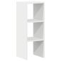 Preview: Bücherregal Stapelbar Weiß 30x30x80 cm Holzwerkstoff