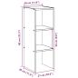 Preview: Bücherregal Stapelbar Weiß 30x30x80 cm Holzwerkstoff