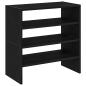 Preview: Schuhregale 2 Stk. Stapelbar Braun Eichen-Optik 60x30x30,5 cm