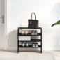 Preview: Schuhregale 2 Stk. Stapelbar Braun Eichen-Optik 60x30x30,5 cm