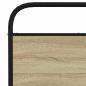 Preview: Metallbett ohne Matratze Sonoma-Eiche 200x200 cm
