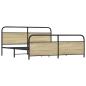 Preview: Metallbett ohne Matratze Sonoma-Eiche 180x200 cm