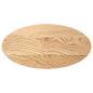 Preview: Tischplatte 80x40x4 cm Massivholz Eiche Oval