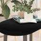Preview: ARDEBO.de - Tischplatte Dunkelbraun 80x40x4 cm Massivholz Eiche Oval