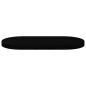 Preview: Tischplatte Dunkelbraun 80x40x4 cm Massivholz Eiche Oval