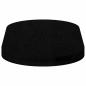 Preview: Tischplatte Dunkelbraun 80x40x4 cm Massivholz Eiche Oval