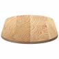 Preview: Tischplatte 100x50x2 cm Massivholz Eiche Oval