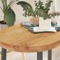Preview: ARDEBO.de - Tischplatte Hellbraun 100x50x4 cm Massivholz Eiche Oval