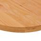 Preview: Tischplatte Hellbraun 140x60x4 cm Massivholz Eiche Oval