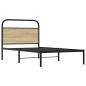 Preview: Bettgestell ohne Matratze 90x200 cm Sonoma-Eiche Holzwerkstoff
