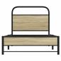 Preview: Bettgestell ohne Matratze 80x200 cm Sonoma-Eiche Holzwerkstoff