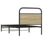 Preview: Bettgestell ohne Matratze 80x200 cm Sonoma-Eiche Holzwerkstoff