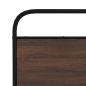 Preview: Bettgestell ohne Matratze 150x200 cm Braun Eichen-Optik