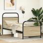 Preview: Bettgestell ohne Matratze 75x190 cm Sonoma-Eiche Holzwerkstoff