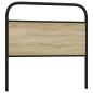 Preview: ARDEBO.de - Kopfteil Sonoma-Eiche 100 cm Stahl und Holzwerkstoff