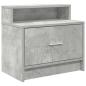 Preview: Nachttische mit Schublade 2 Stk. Betongrau 51x31x47 cm