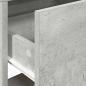 Preview: Nachttische mit Schublade 2 Stk. Betongrau 51x31x47 cm