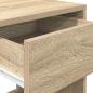 Preview: Nachttische mit Schublade 2 Stk. Sonoma-Eiche 35x34x66,5 cm