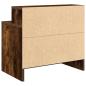 Preview: Nachttische mit Schublade 2 Stk. Räuchereiche 51x31x47 cm