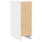 Preview: Nachttische mit Schublade 2 Stk. Weiß 20x36x60 cm