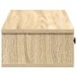 Preview: Wandregal mit Schubladen Sonoma-Eiche 100x37,5x19 cm