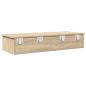 Preview: Wandregal mit Schubladen Sonoma-Eiche 100x37,5x19 cm