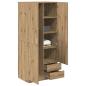 Preview: Kleiderschrank Artisan-Eiche 80x52x180 cm Holzwerkstoff