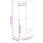 Preview: Kleiderschrank Artisan-Eiche 80x52x180 cm Holzwerkstoff