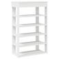 Preview: Schuhregal Weiß 60x30x98 cm Holzwerkstoff