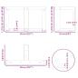 Preview: Couchtischbeine T-Form 2 Stk. Schwarz 50x25x(30-31) cm Stahl