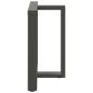 Preview: Esstischbeine T-Form 2 Stk. Anthrazit 80x35x(72-73) cm Stahl