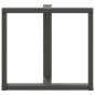 Preview: Esstischbeine T-Form 2 Stk. Anthrazit 80x35x(72-73) cm Stahl