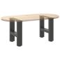 Preview: Couchtischbeine Anthrazit 2 Stk. 30×30 cm Stahl